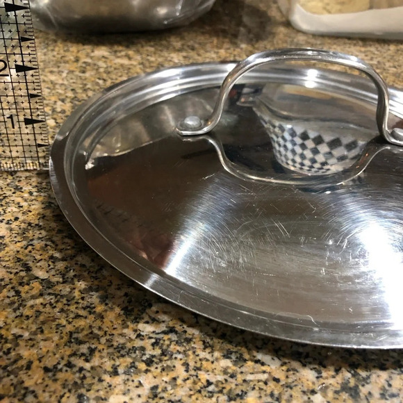 VTG REPLACMENT METAL LID APROX 10" - Picture 5 of 5